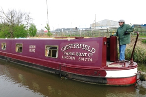 Another narrow boat passing by