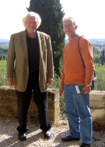 With Jean-Jacques Sabon in sunny Châteauneuf-du-Pape 